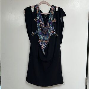 Nicole Black Open Shoulder Dress